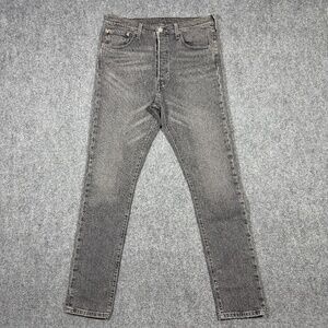 Levis 501 S Jeans Womens 32x32 Slim Gray High Rise 0557